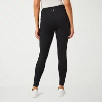 Free Country Womens Mid Rise Moisture Wicking 27" Full Length Leggings