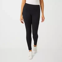 Free Country Womens Mid Rise Moisture Wicking 27" Full Length Leggings