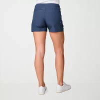 Free Country Womens Mid Rise Moisture Wicking Hybrid Short