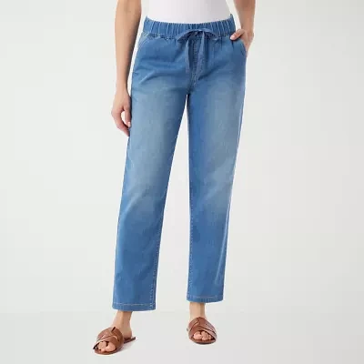 Gloria Vanderbilt Anya Womens High Rise Straight Leg Jean