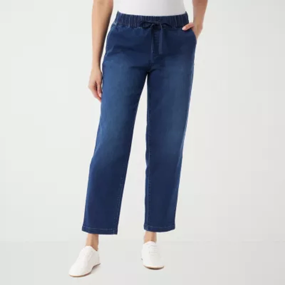 Gloria Vanderbilt Anya Womens High Rise Straight Leg Jean