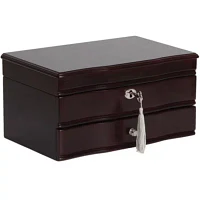 Mele and Co Davina Mahogany-Finish Jewelry Box