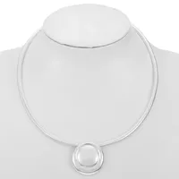 Monet Jewelry 17 Inch Omega Pendant Necklace
