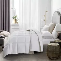 Serta 233 Thread Count Light Warmth White Goose Feather And Down Fiber Comforter