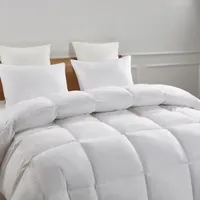 Serta 233 Thread Count All Seasons Warmth White Goose Feather And Down Fiber Comforter