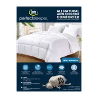 Serta 300 Thread Count Light Warmth White Down Fiber Comforter