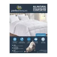 Serta 300 Thread Count Extra Warmth White Down Fiber Comforter