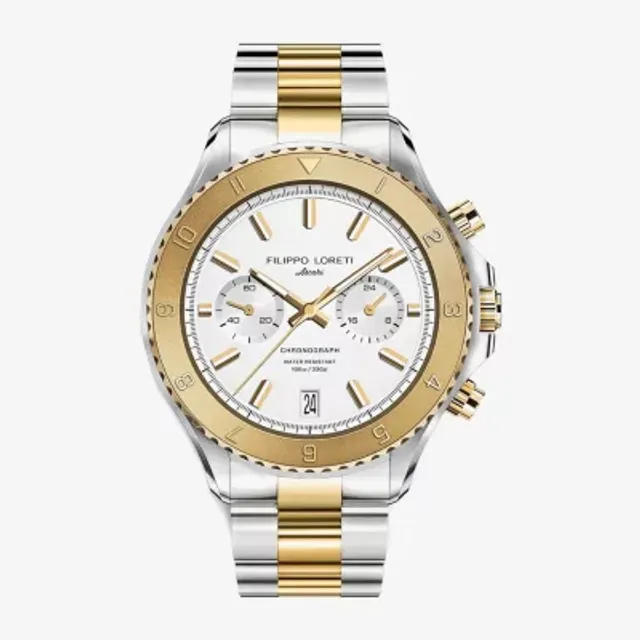 FINE JEWELRY Filippo Loreti Mens Two Tone Stainless Steel Bracelet Watch  00676 | Alexandria Mall