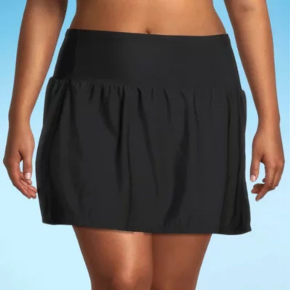 Sonnet Shores High Waist Womens Swim Skirt Plus