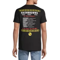 Waffle House Mens Crew Neck Short Sleeve Regular Fit Graphic T-Shirt