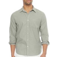 mutual weave Stretch Oxford Mens Regular Fit Long Sleeve Button-Down Shirt