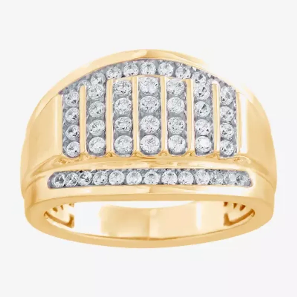 Mens 1 CT. T.W. Diamond 10K Gold Fashion Ring