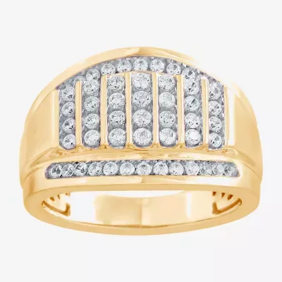 Mens 1 CT. T.W. Diamond 10K Gold Fashion Ring
