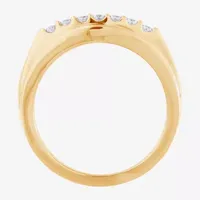 Mens 1 CT. T.W. Diamond 10K Gold Round Fashion Ring