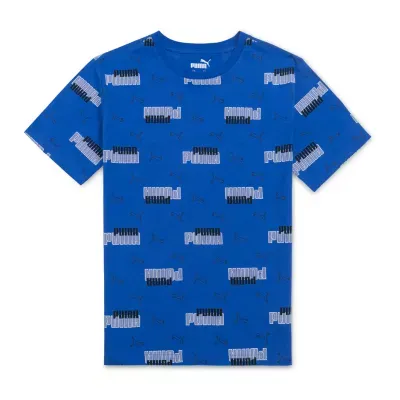 PUMA Big Boys Crew Neck Short Sleeve Graphic T-Shirt