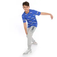 PUMA Big Boys Crew Neck Short Sleeve Graphic T-Shirt