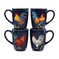 Certified International Indigo Rooster 16-pc. Earthenware Dinnerware Set