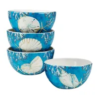 Certified International Playa Sheflls 16pc. Earthenware Dinnerware Set