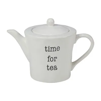 Certified International Just Words Earthenware Teapot