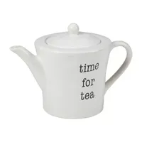 Certified International Just Words Earthenware Teapot