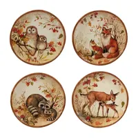 Certified International Pine Forest 4-pc. Earthenware Dinner Plate