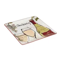 Certified International Wine Country Earthenware Serving Platter