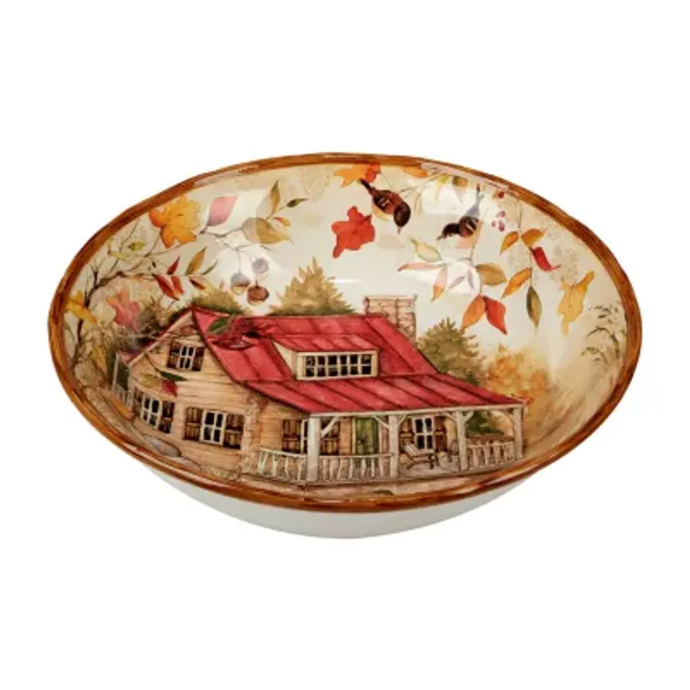 Certified International Pine Forest Serving Bowl