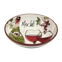 Certified International Wine Country Earthenware Serving Bowl