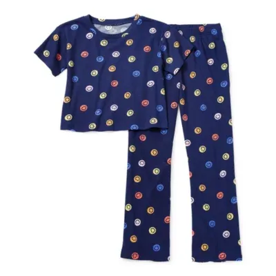 Thereabouts Ribbed Little & Big Girls 2-pc. Pant Pajama Set