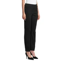 Liz Claiborne-Petite Womens Mid Rise Straight Pull-On Pants