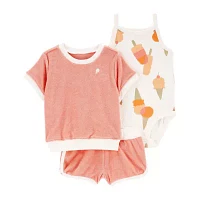 Carter's Baby Girls 3-pc. Short Set