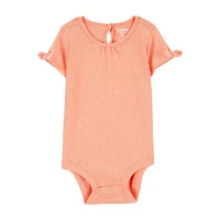 Oshkosh Baby Girls Round Neck Short Sleeve Bodysuit