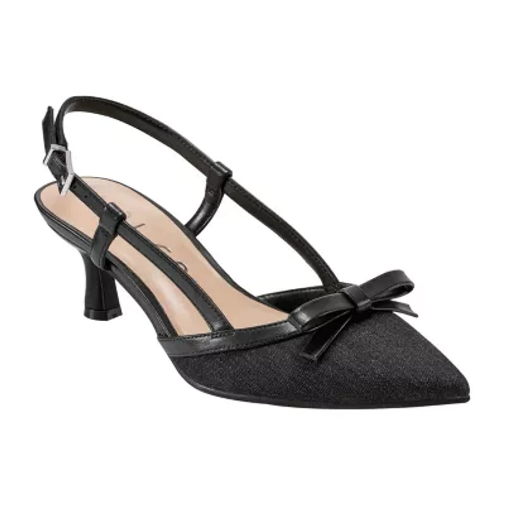Unisa Womens Emale Pointed Toe Kitten Heel Pumps