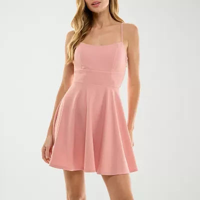 City Triangle Womens Fit + Flare Dress Juniors