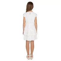 Speechless Big Girls Short Sleeve Ruffled A-Line Dress