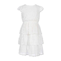 Speechless Big Girls Short Sleeve Ruffled A-Line Dress