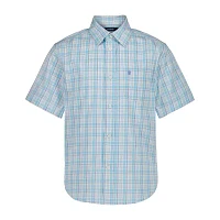 IZOD Big Boys Short Sleeve Button-Down Shirt