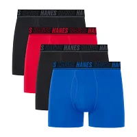 Hanes Moves X-Temp Performance Total Support Pouch Mens 4 Pack Trunks