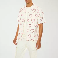 Forever 21 Mens Short Sleeve Button-Down Shirt