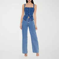 Forever 21 Juniors Denim Womens Vest