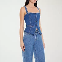 Forever 21 Juniors Denim Womens Vest