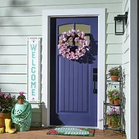 Linden Street 22in Pink Magnolia Wreath