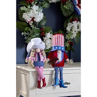 Layerings Uncle Sam And Cowgirl 2-pc. Gnome