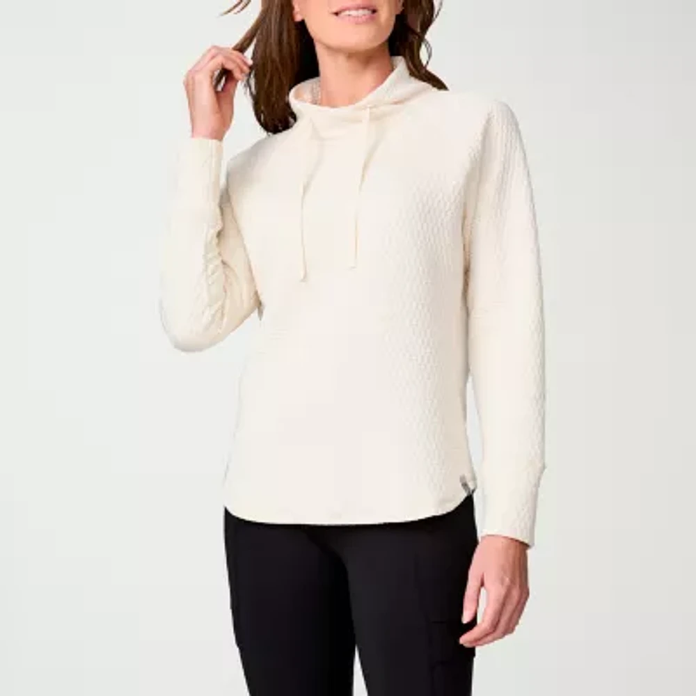 Free Country Womens Cowl Neck Long Sleeve Sweatshirt