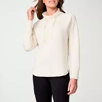 Free Country Womens Cowl Neck Long Sleeve Sweatshirt