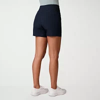 Free Country Womens Mid Rise Moisture Wicking Hybrid Short