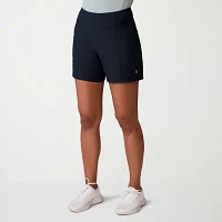 Free Country Womens Mid Rise Moisture Wicking Hybrid Short