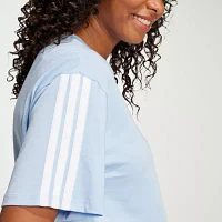 adidas Boyfriend 3 Stripes Tee