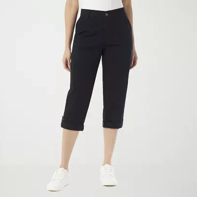 Gloria Vanderbilt® Womens Mid Rise Utility Cargo Capris