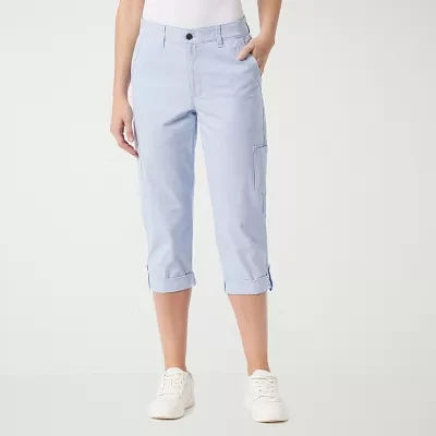 Gloria Vanderbilt® Womens Mid Rise Utility Cargo Capris